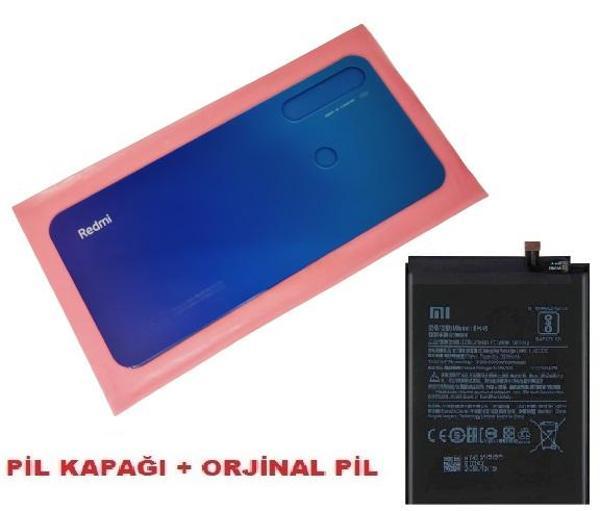 Xiaomi Redmi NOTE 8 Arka Pil Batarya Kapağı + PİL(CAM) MAVİ - Image 1