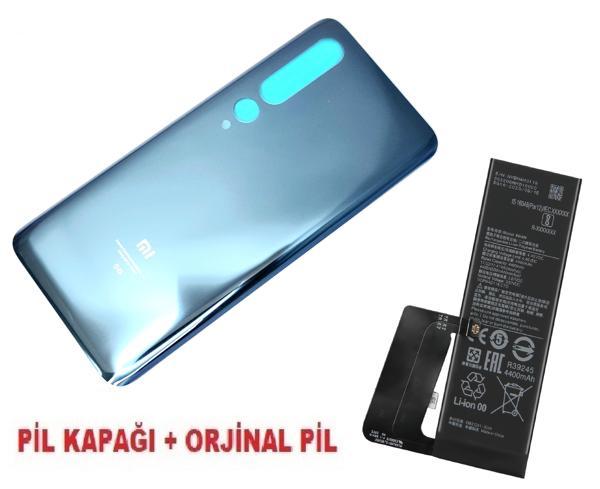 Tkgz Xiaomi Mİ 10 Arka Kapak Batarya Pil Kapağı 5G + PİL (CAM) LACİVERT - Image 1
