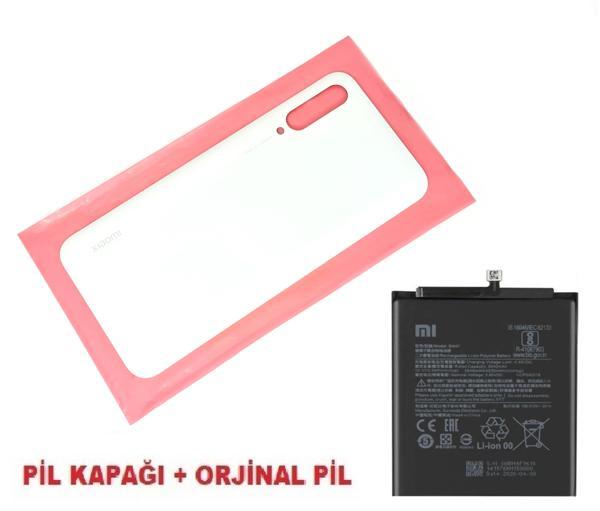 Tkgz Xiaomi Mİ A3 Arka Pil Batarya Kapağı + PİL (CAM) BEYAZ - Image 1