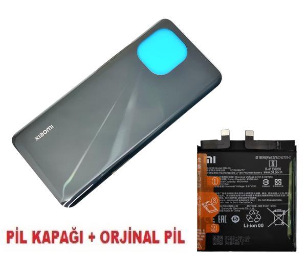 Tkgz Xiaomi Mİ 11 Arka Kapak Batarya Pil Kapağı + PİL (CAM) SİYAH - Image 1