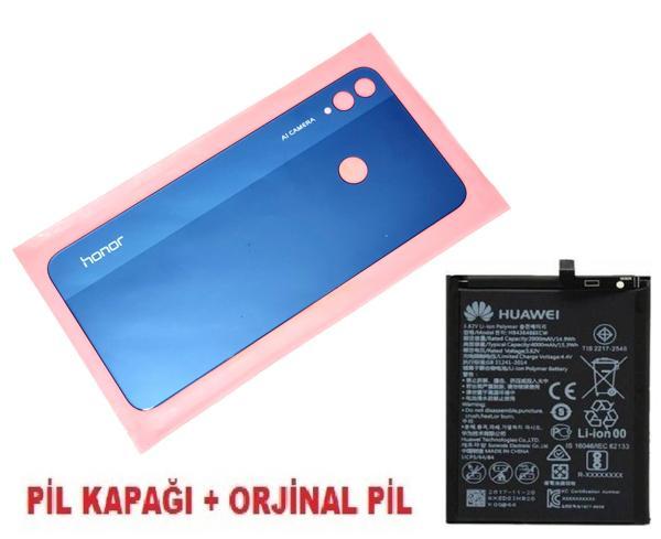 Tkgz Honor 8X Arka Pil Batarya Kapağı + PİL MAVİ - Image 1