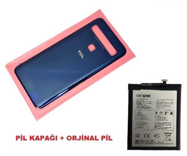 Tkgz Tcl 10L (T770H) Arka Pil Batarya Kapağı + PİL (CAM) MAVİ - Image 1