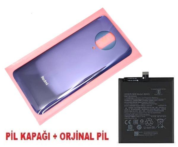 Xiaomi POCO F2 PRO Arka Kapak Batarya Pil Kapağı + PİL (CAM) MOR - Image 1