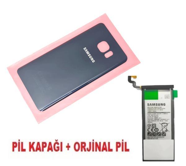 Tkgz Samsung Galaxy NOTE 5 Arka Pil Batarya Kapağı + PİL (CAM) LACİVER - Image 1