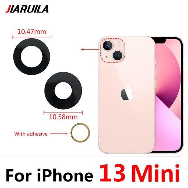 Tkgz İPhone 13 MİNİ 2 Lİ Arka Kamera Camı Lens Yapışkanlı - Image 1