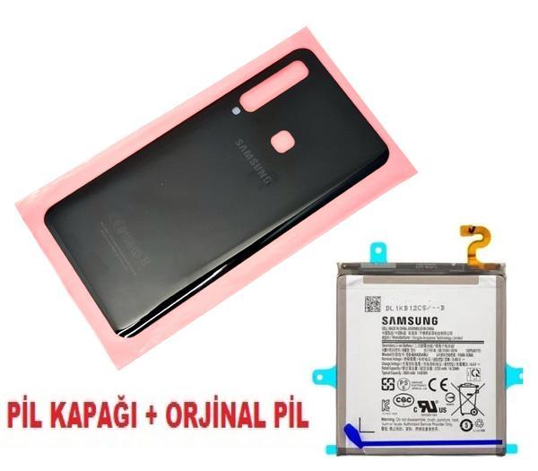 Samsung Galaxy A9 A920 Arka Pil Batarya Kapağı + PİL (CAM) MAVİ - Image 1