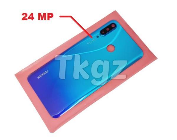 Tkgz Huawei Uyumlu P30 Lite Arka Pil Batarya Kapağı ( Kamera Lensli 24 MP) MAVİ - Image 1