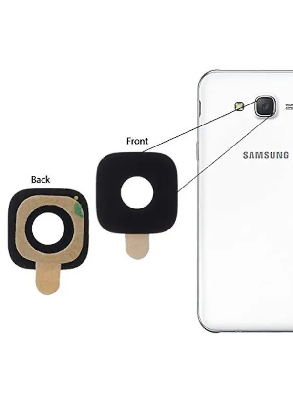 Tkgz Samsung Galaxy J7 J700 Arka Kamera Camı Lens Yapışkanlı - Image 1