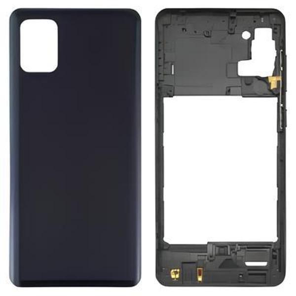 Samsung Galaxy A31  - SM-A315F FULL Kasa Arka Kapak Takım SİYAH - Image 1