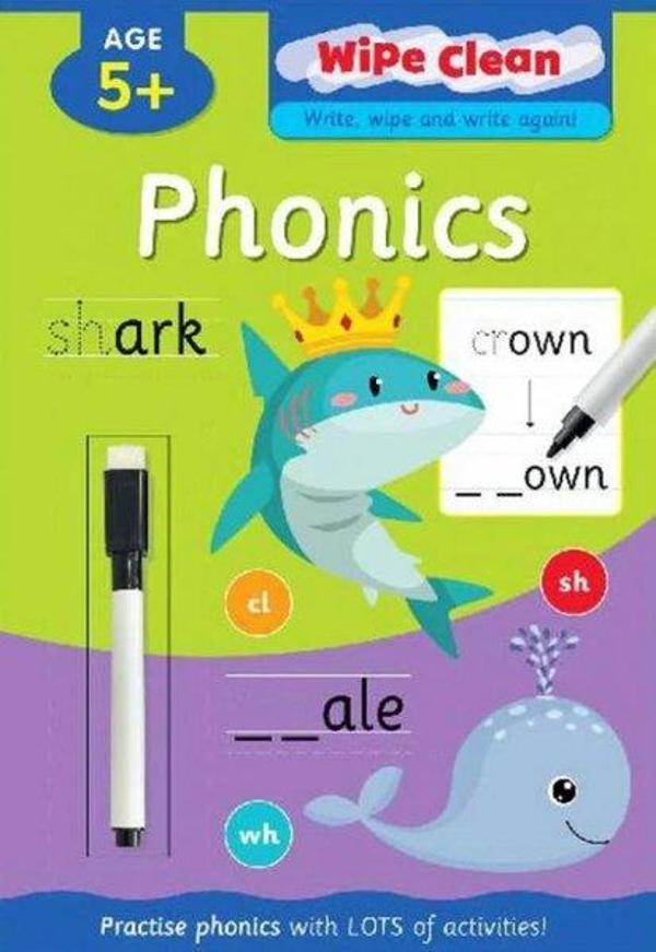 Wipe Clean Book Phonics - Alligator Products Limited - Image 1