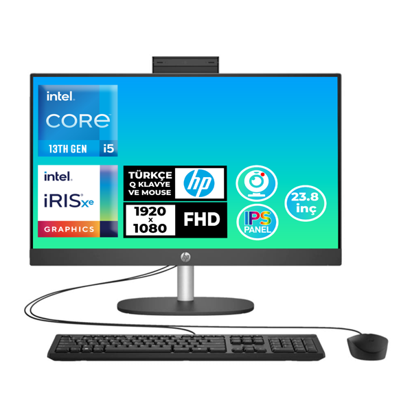 HP ProOne 240 G10 i5-1334U 40GB 1TB SSD 23.8" FHD W11P All In One PC B70VFAT 025 - Image 1