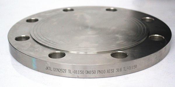 316 Kalite DN150 Kör Flanş 6'' PN10 DIN2527 Paslanmaz Çelik Flange 168,3mm Jktl Uyumlu Gemi Tesis - Image 1