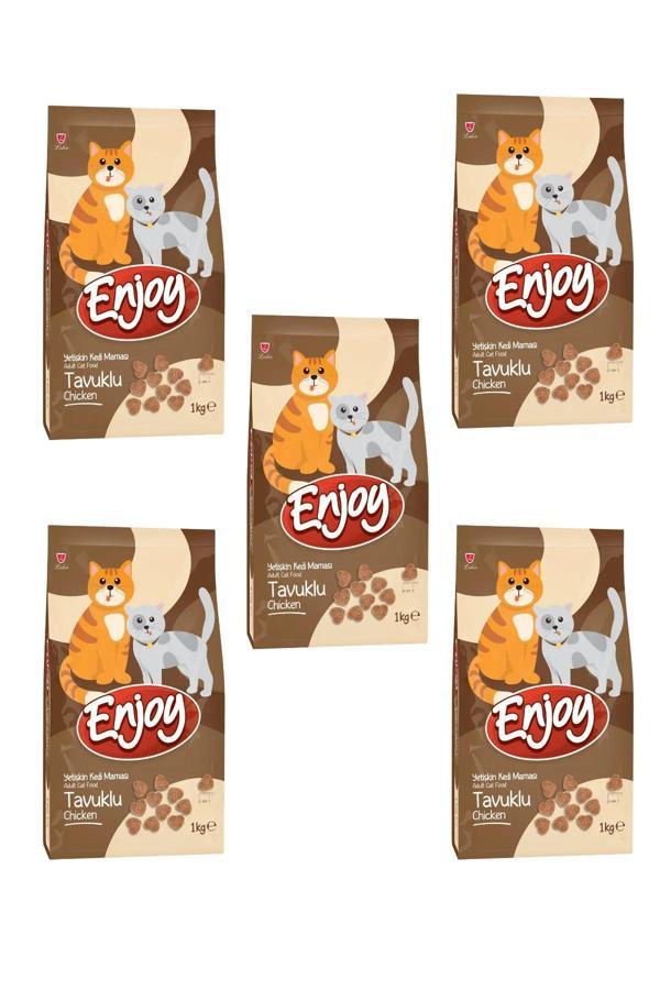 Tavuklu Yetişkin Kedi Maması 1 Kg Beşli Paket - Image 1