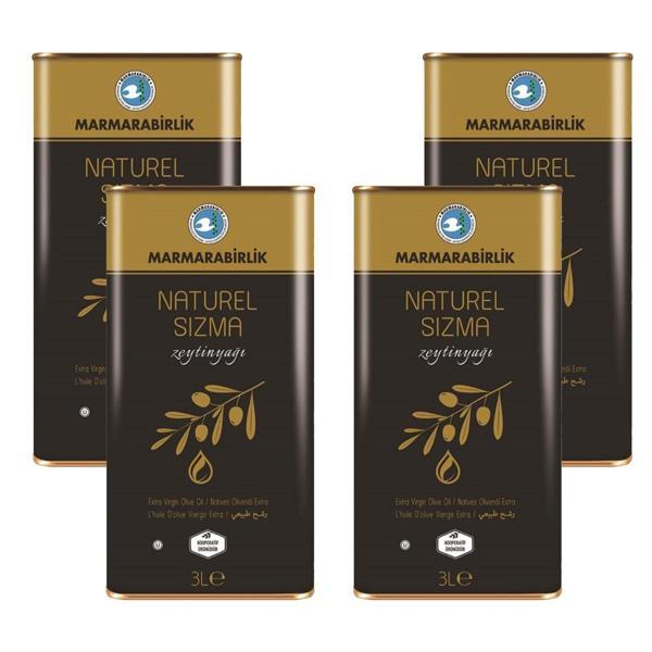 Marmarabirlik Naturel Sızma Zeytinyağı 3 Lt x 4 Adet - Image 1