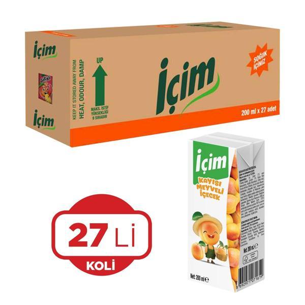 İçim Meyve Suyu Kayısı 200 Ml x 27 Adet - Image 1
