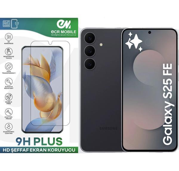 Samsung Galaxy S25 FE ile Uyumlu Ekran Koruyucu 9H Esnek Nano Cam Şeffaf - Image 1