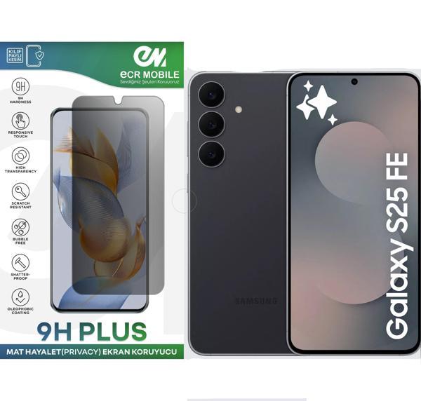 Samsung Galaxy S25 FE ile Uyumlu Ekran Koruyucu 9H Esnek Nano Kırılmayan MAT HAYALET(Privacy) - Image 1