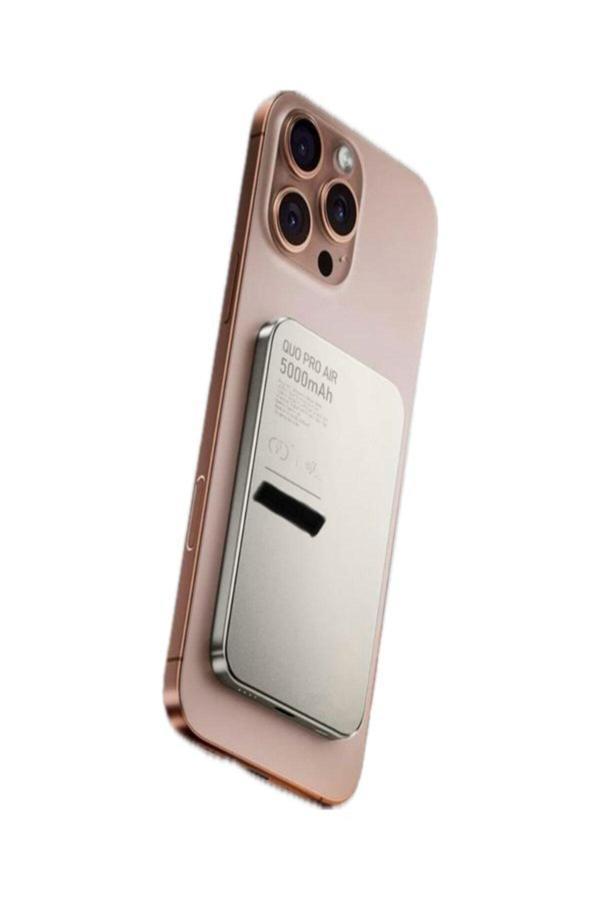 Çelikwork Quo Pro Aır 5000Mah Kablosuz Powerbank | Ultra İnce, 15W Hızlı Şarj, Type-C Girişli Led - Image 1