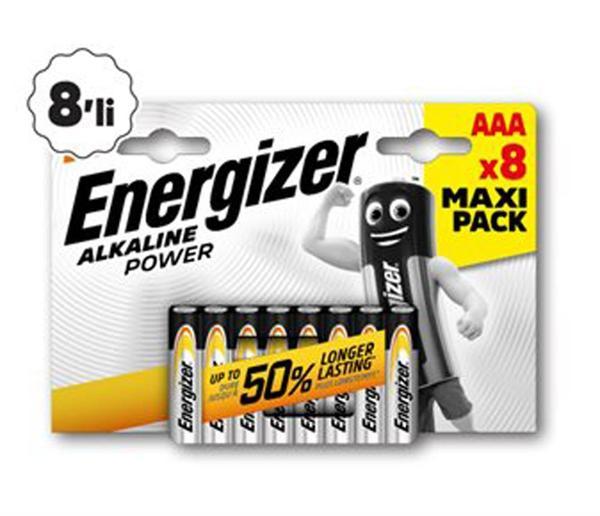Maxi Pack Alkalin İnce Pil AAA 8’li - Image 1