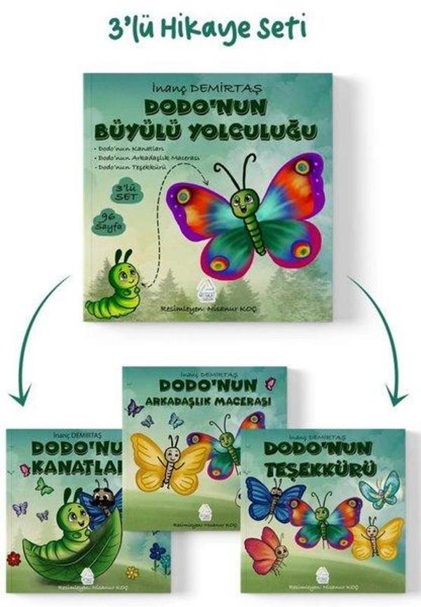 Dodo'nun Büyülü Yolculuğu Hikaye Seti - 3 Kitap Takım - Mahlas Çocuk - Image 1