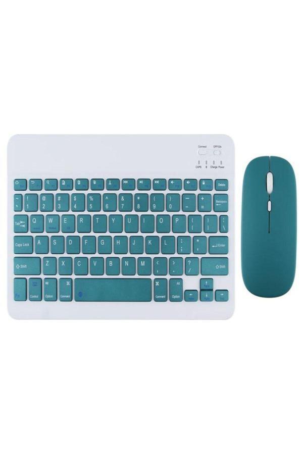 Deanb Bkb011 Mini 24X15Cm Kablosuz Bluetooth Klavye & Mouse Seti - Universal Uyumlu, Taşınabilir Ve Şarjlı - Image 1