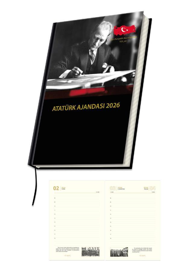 2026 Atatürk Ajanda Yıllık Atatürk Ajandası 17x24 cm - Image 1