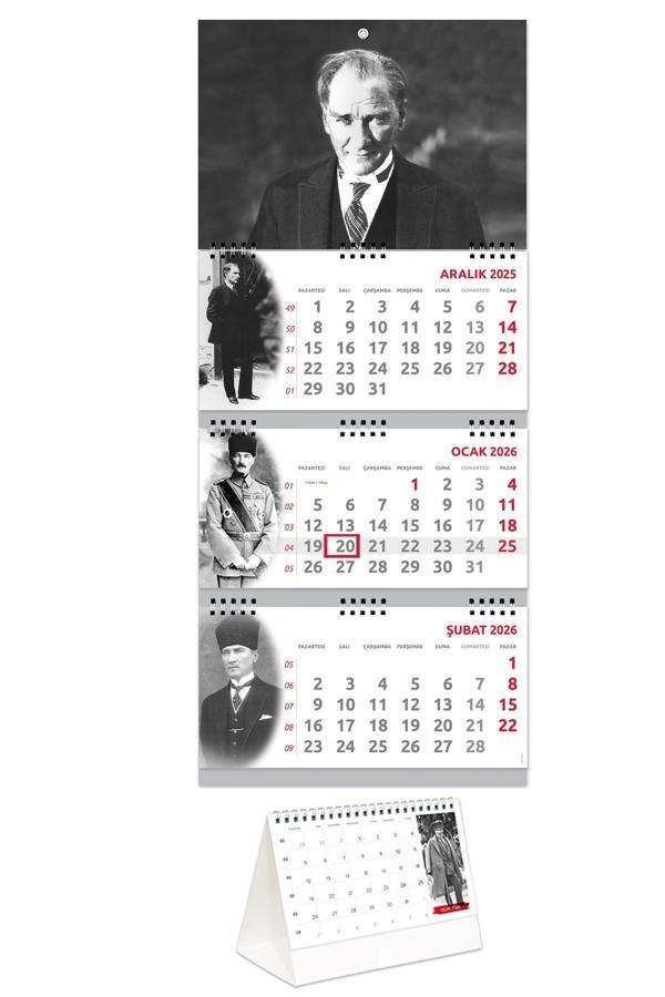 2026 Atatürk Gemici Takvimi + Atatürk Piramit Takvimi Set - Image 1