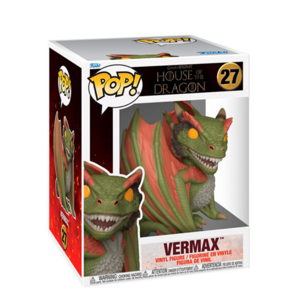Funko Pop Super House Of The Dragon – Vermax No:27 (6") - Image 1
