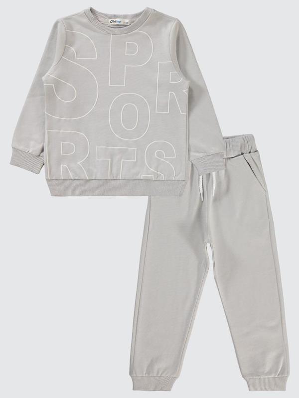 Civil Boys 2-5 Yaş Eşofman Takımı - Gri5-6 Yaş - Image 1