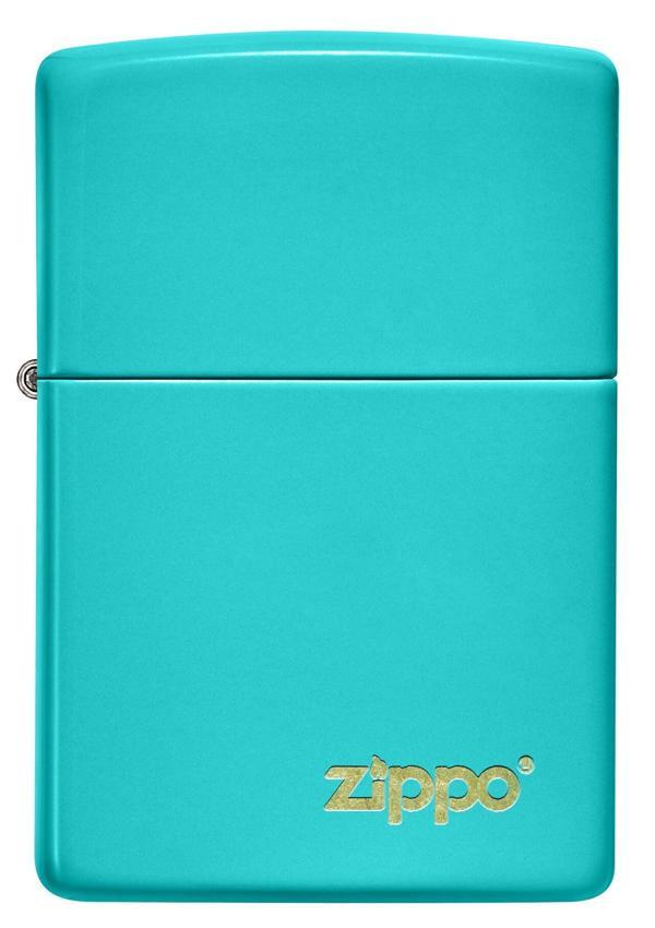 Zippo 49454ZL-087048 Flat Turquoise Zippo Lasered Çakmak - Image 1