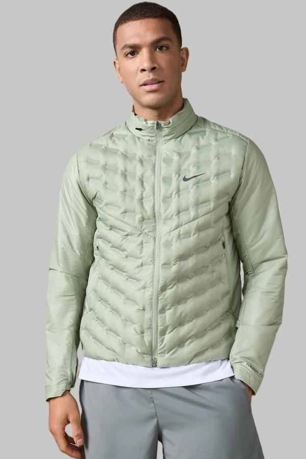 Nike Therma-FIT ADV AeroLoft Men's Repel Down Fill Running Jacket Erkek Kaz Tüyü Spor Ceket Yeşil - Image 1