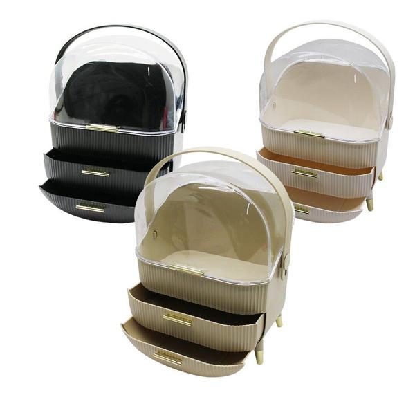 2 ÇEKMECELİ TAŞINABİLİR AYAKLI KOZMETİK ORGANİZER - Image 1