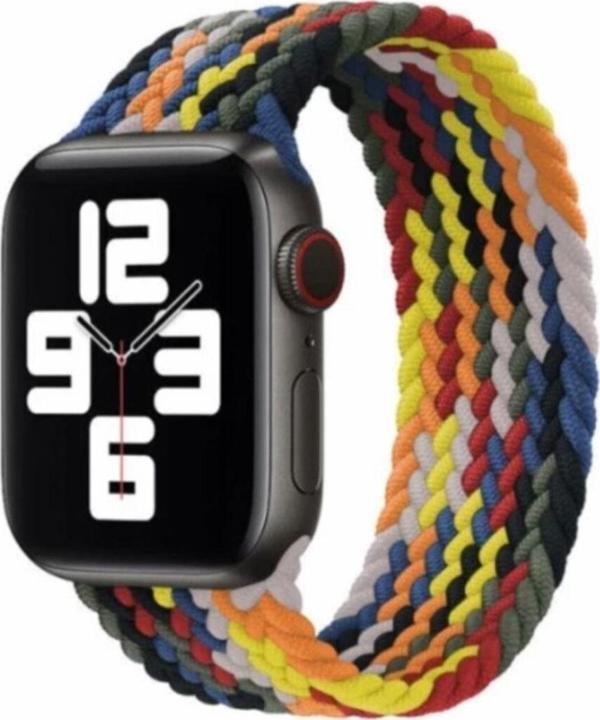 Coverzone Apple Watch 38mm Uyumlu Kayış Spor Loop Kordon Small Rainbow Multin - Image 1