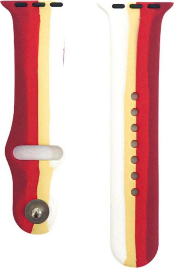 Coverzone Apple Watch 38mm Uyumlu Kayış Sport Silikon Şeritli Kordon No-1 - Image 1