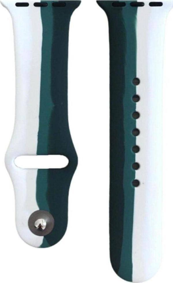 Coverzone Apple Watch 38mm Uyumlu Kayış Sport Silikon Şeritli Kordon No-3 - Image 1