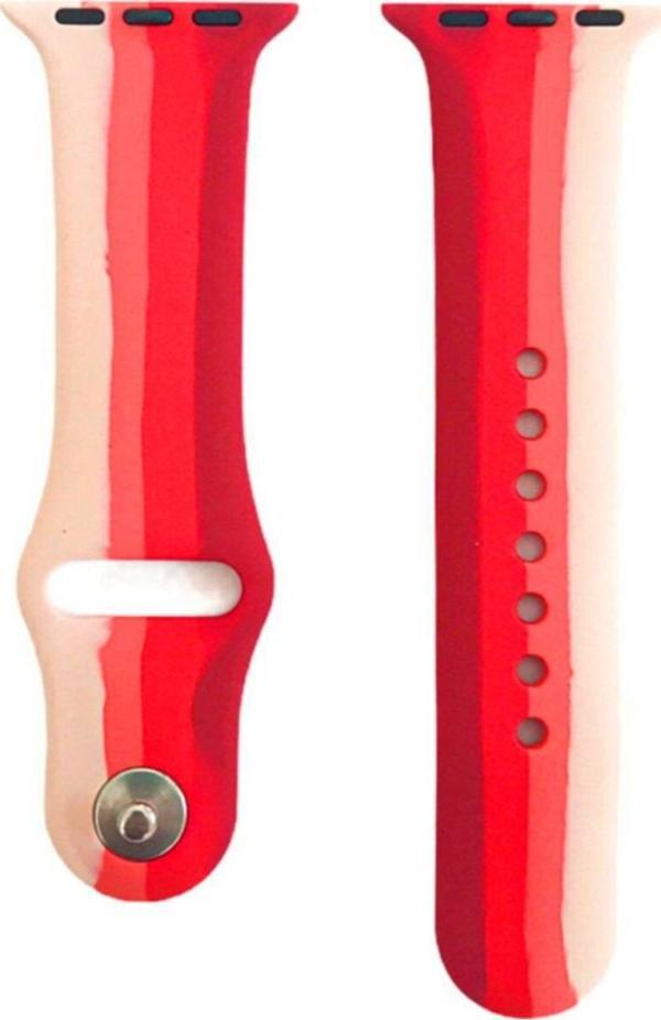 Coverzone Apple Watch 42mm Uyumlu Kayış Sport Silikon Şeritli Kordon No-7 - Image 1