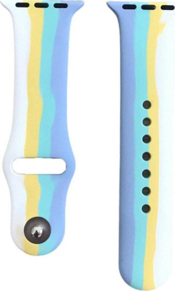 Coverzone Apple Watch 44mm Uyumlu Kayış Sport Silikon Şeritli Kordon No-5 - Image 1