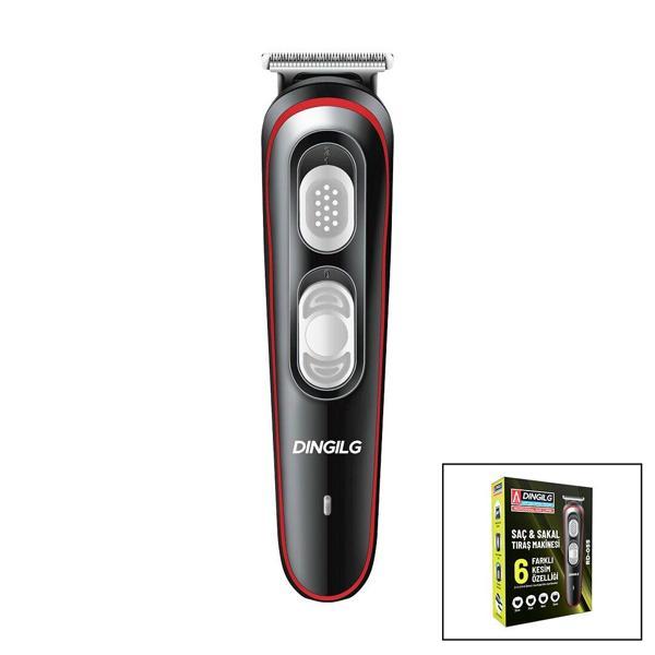 SAÇ - SAKAL KESME TRAŞ MAKİNESİ  6 FARKLI KESİM   USB ŞARJLI   2 KADEME BIÇAK AYARI RD-055  - Image 1