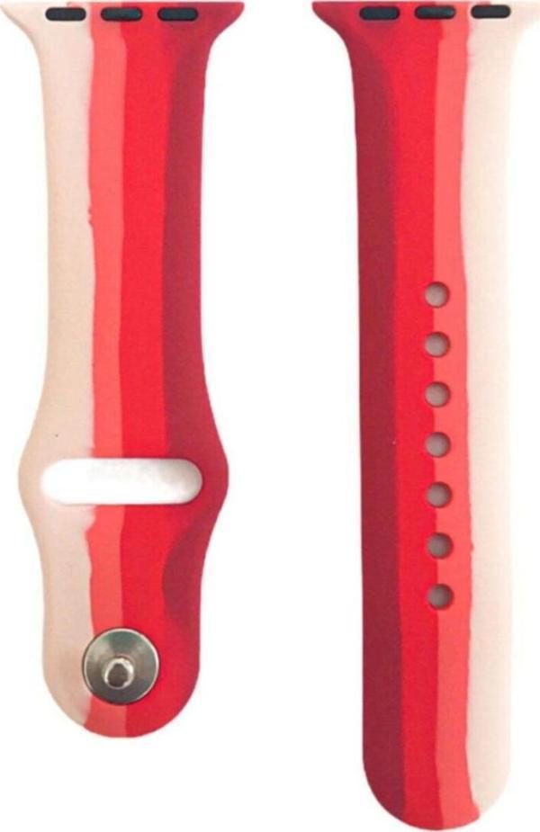 Coverzone Watch 38mm Uyumlu Kayış Sport Silikon Şeritli Kordon No-7 - Image 1