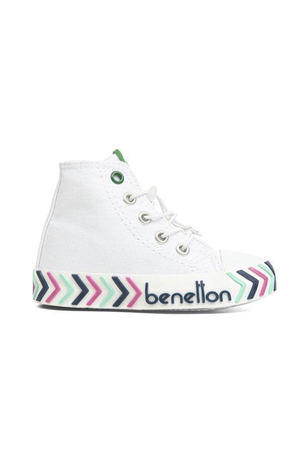 Benetton® | BN-30644 - 3394 Beyaz Mavi - Çocuk Spor Ayakkabı - Image 1