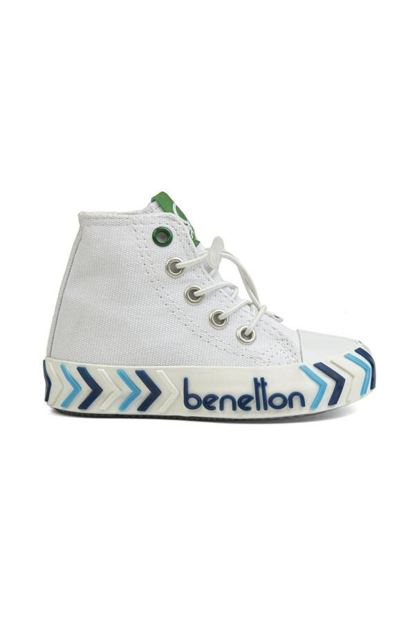 Benetton® | BN-30644 - 3394 Beyaz Lacivert - Çocuk Spor Ayakkabı - Image 1