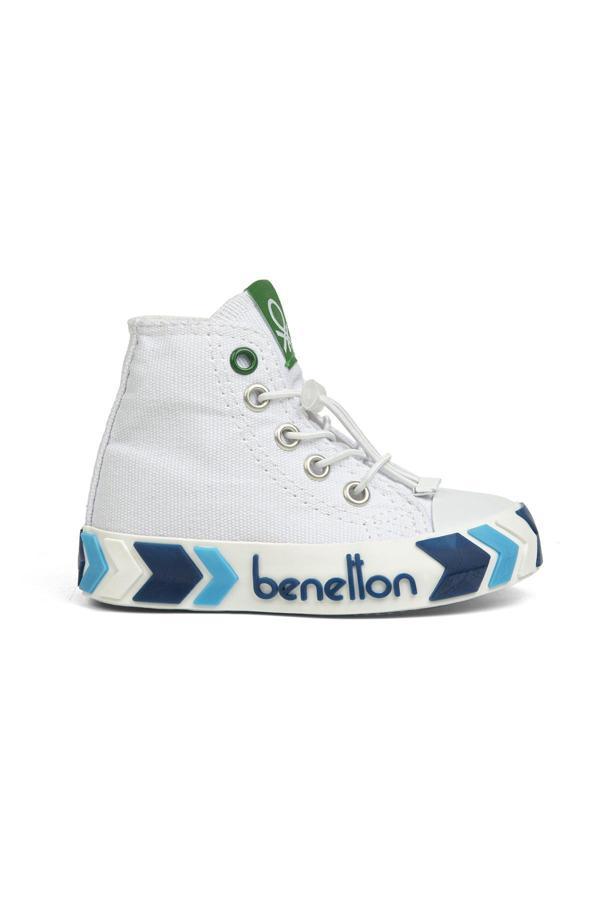 Benetton® | BN-30646 - 3394 Beyaz Lacivert - Çocuk Spor Ayakkabı - Image 1