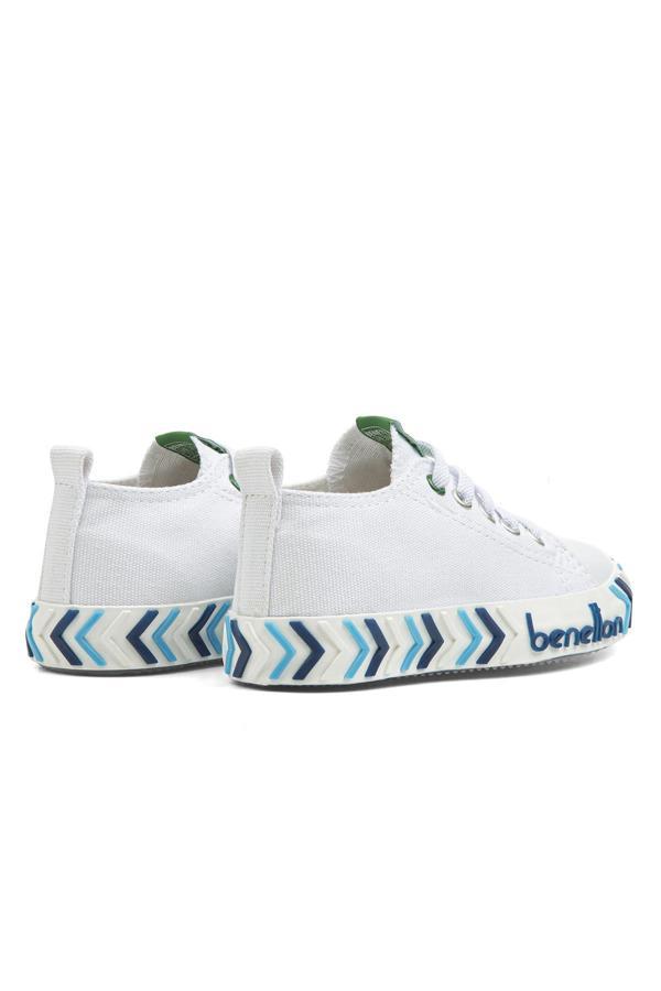 Benetton® | BN-30640 - 3394 Beyaz Mavi - Çocuk Spor Ayakkabı - Image 1