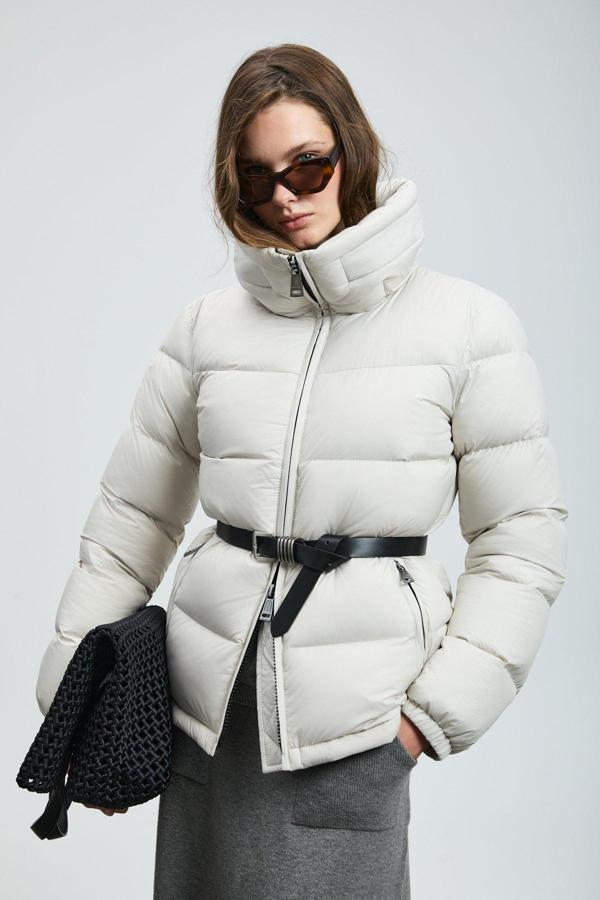 Lufian Kadın Flash Kaz Tüyü Mont 122120044 Ekru - Image 1