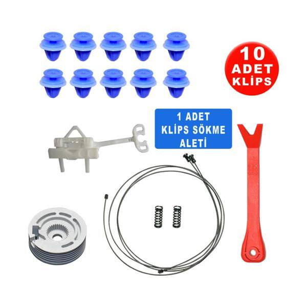 Fiat Fiorino PeugeotBipper CitroenNemo 2008 1368331080 Sol Cam Kriko Tamir Seti  (10 Klips) - Image 1