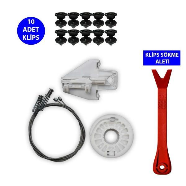 Cam Kriko Tamir Seti Sol Arka Skoda Fabia 1999-2007 6Y0839751E - Image 1