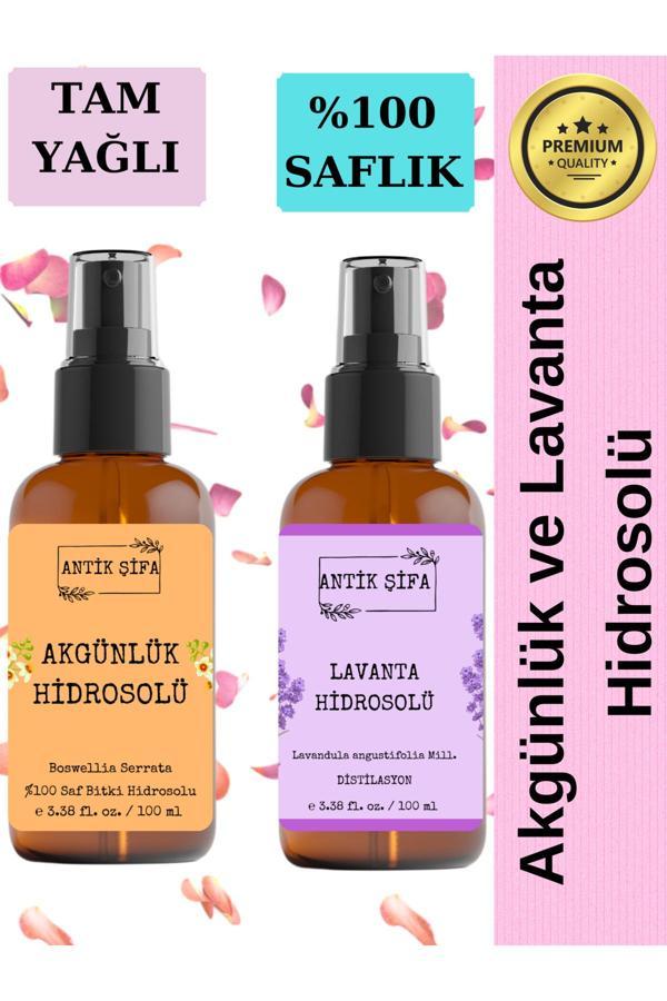 Antik Şifa Akgünlük Suyu Ve Lavanta Suyu (100Ml+100Ml) - Doğal Ak Günlük, Sığla Ve Lavanta Hidrosolü - Image 1