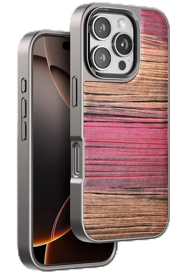 iPhone 16 Pro Max Wave Kapak - Pembe-(5796) - Image 1