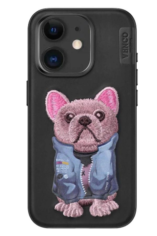 iPhone 11 Cute Desenli Kapak - Siyah-(5796) - Image 1