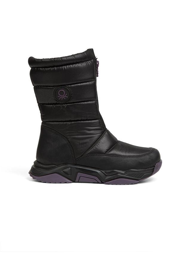Benetton® | BN-30401 - 3256 Siyah Mor - Çocuk Bot - Image 1